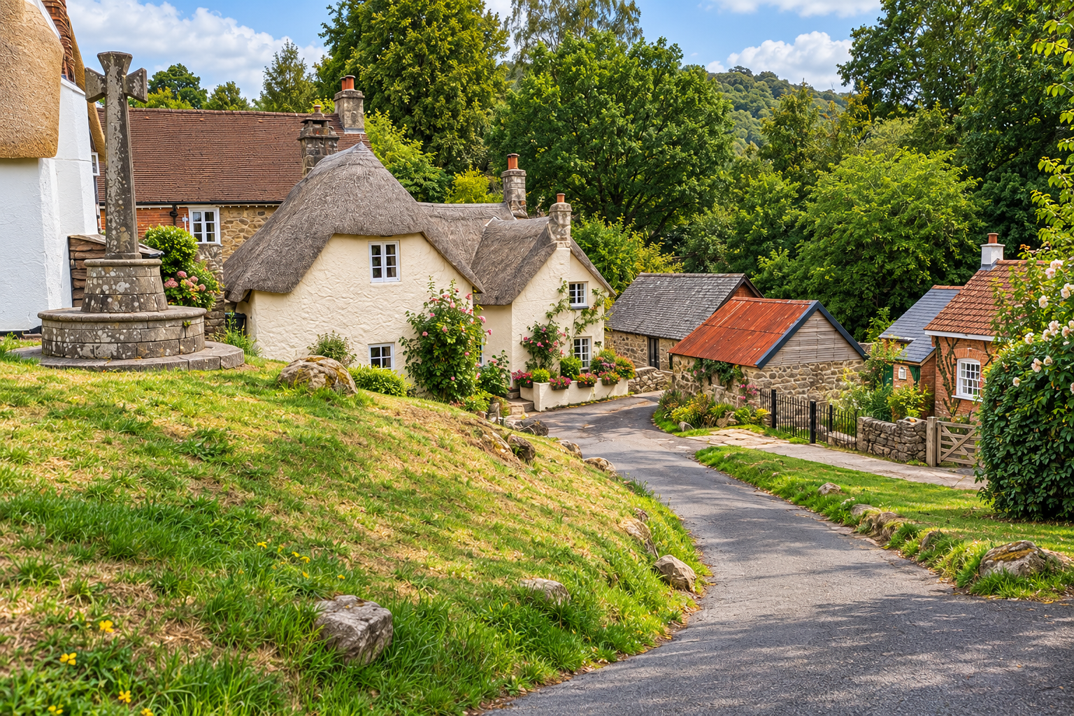 Lustleigh village green